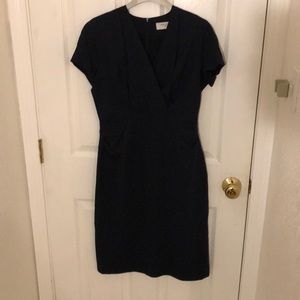 Wide collar work dress